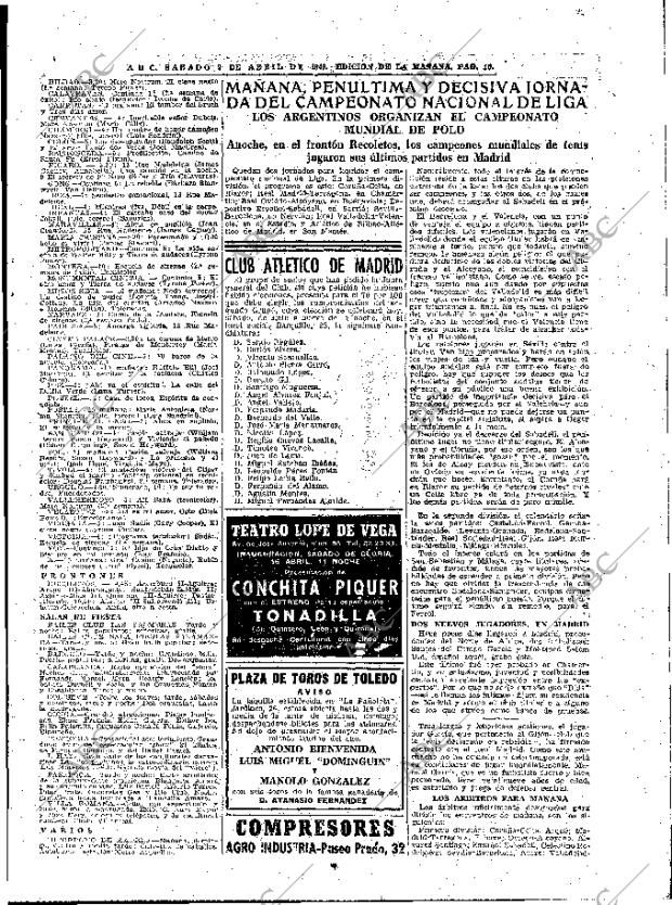 ABC MADRID 09-04-1949 página 19