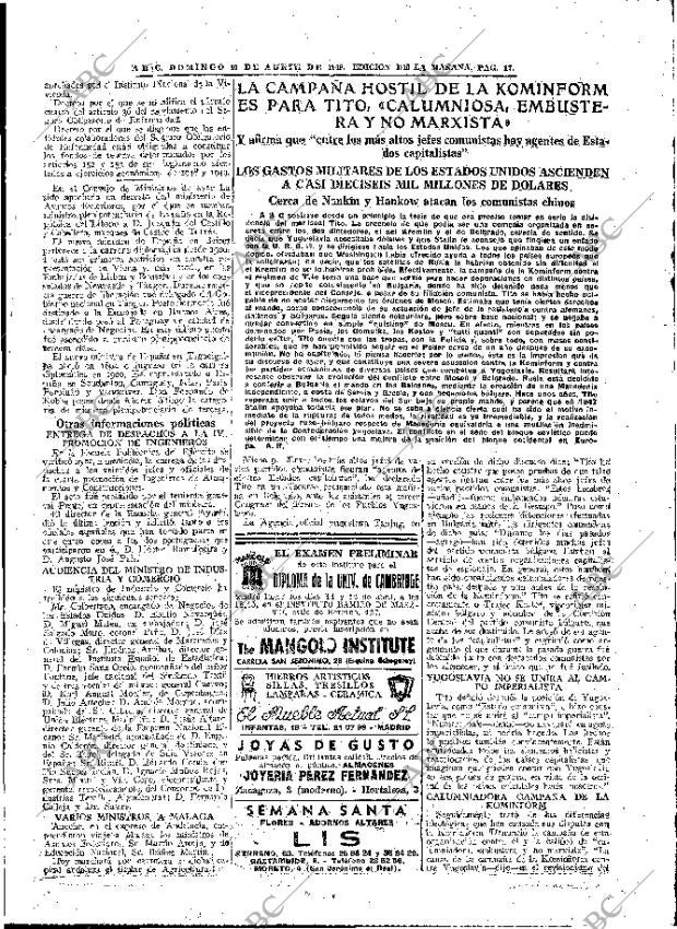 ABC MADRID 10-04-1949 página 17
