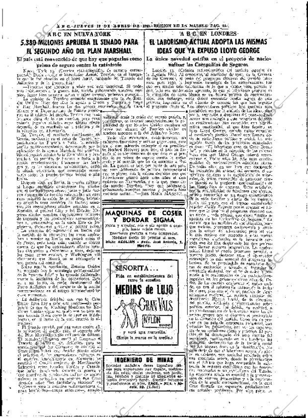 ABC MADRID 14-04-1949 página 11