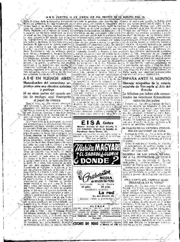 ABC MADRID 14-04-1949 página 12