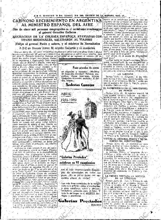 ABC MADRID 19-04-1949 página 17