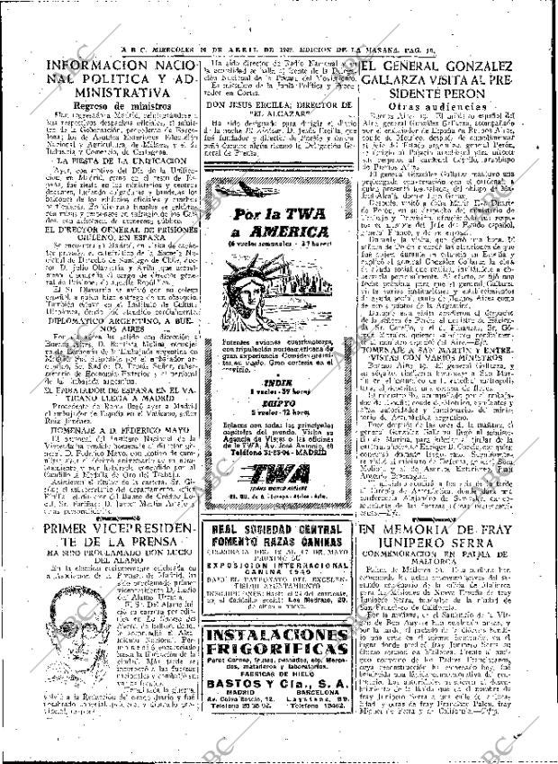 ABC MADRID 20-04-1949 página 10