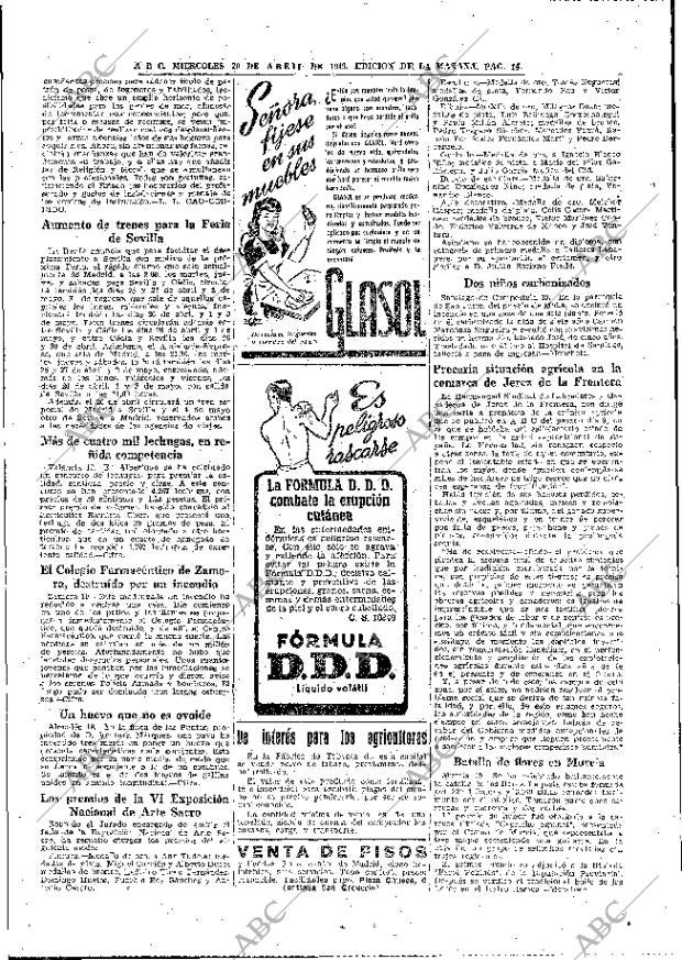 ABC MADRID 20-04-1949 página 14