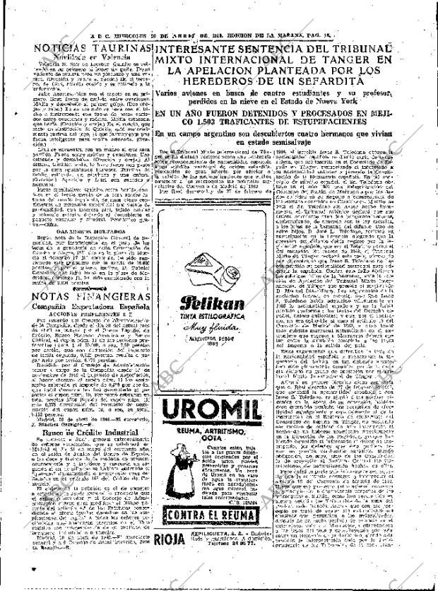 ABC MADRID 20-04-1949 página 15