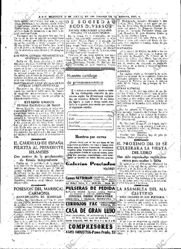 ABC MADRID 20-04-1949 página 9