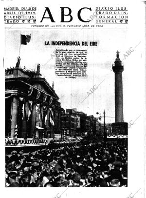 ABC MADRID 21-04-1949 página 1