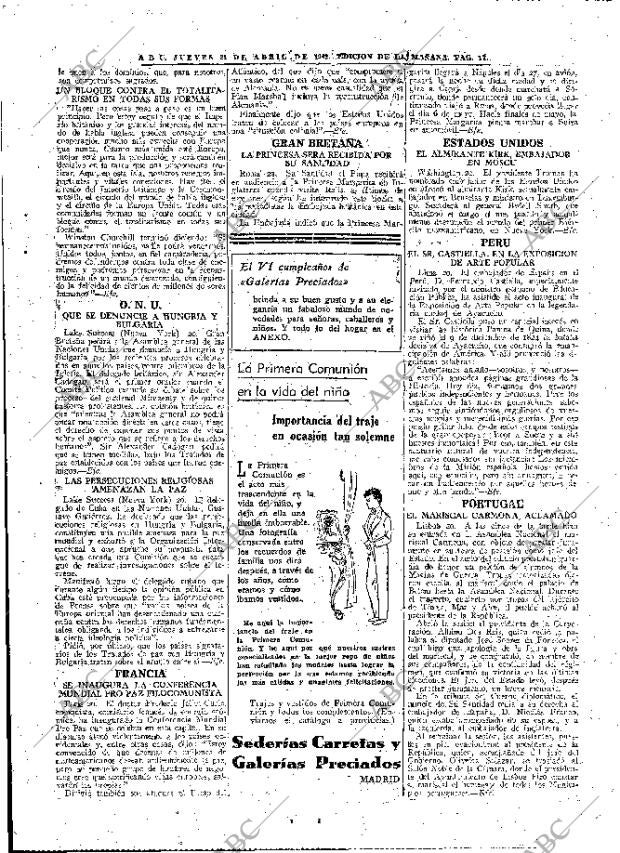 ABC MADRID 21-04-1949 página 15