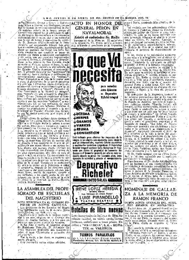 ABC MADRID 21-04-1949 página 19