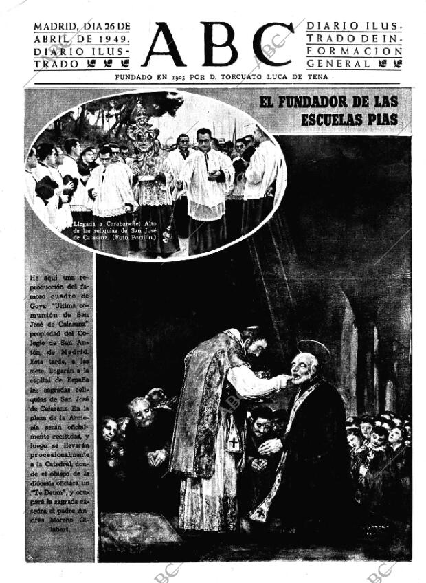 ABC MADRID 26-04-1949 página 1