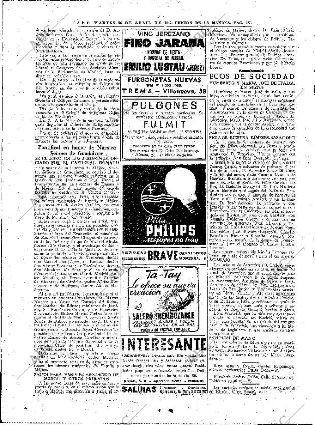 ABC MADRID 26-04-1949 página 16