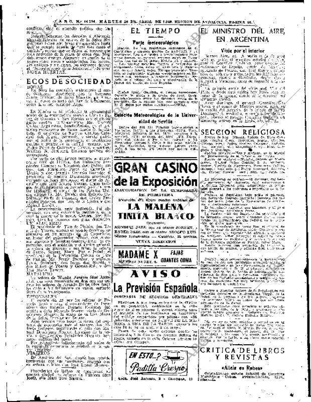 ABC SEVILLA 26-04-1949 página 10