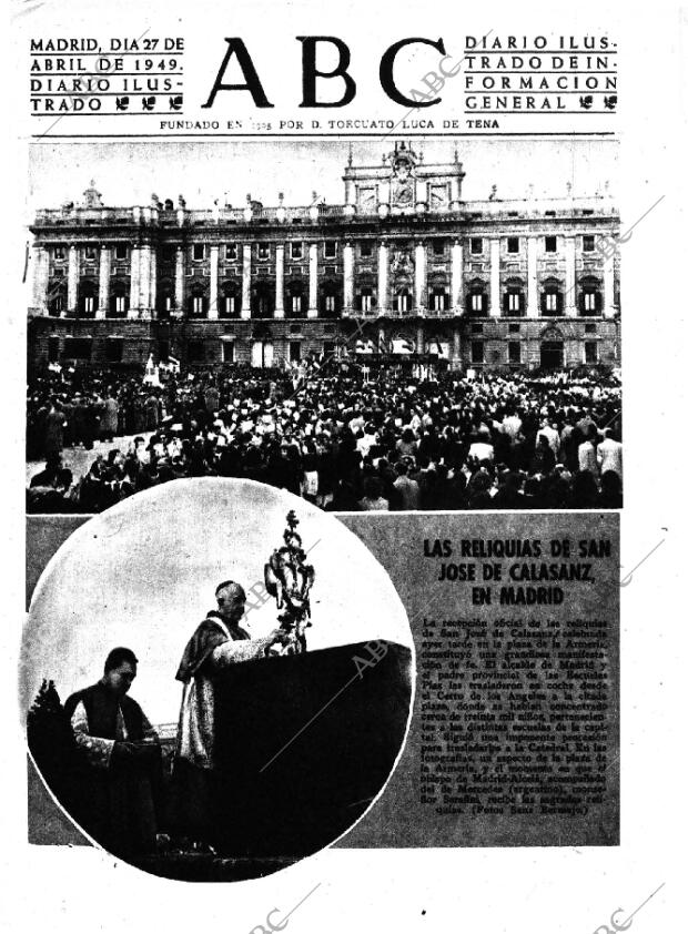 ABC MADRID 27-04-1949 página 1