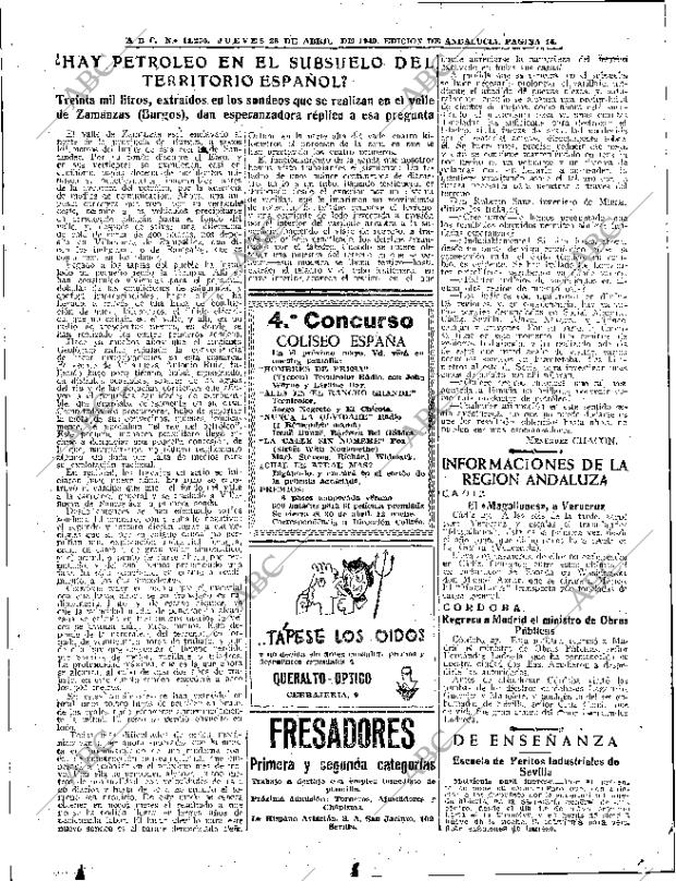 ABC SEVILLA 28-04-1949 página 14
