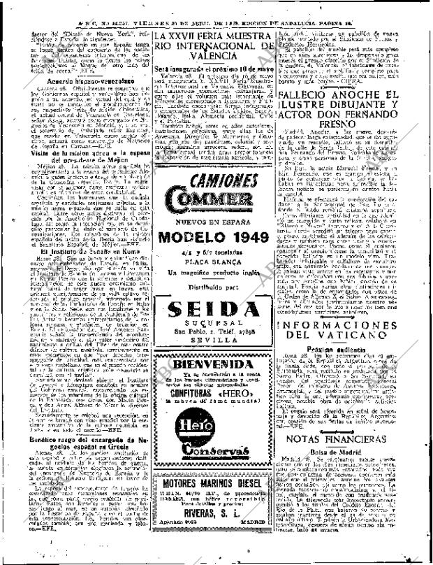 ABC SEVILLA 29-04-1949 página 10