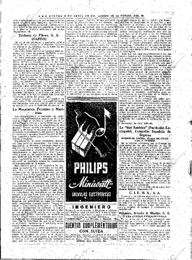 ABC MADRID 30-04-1949 página 19