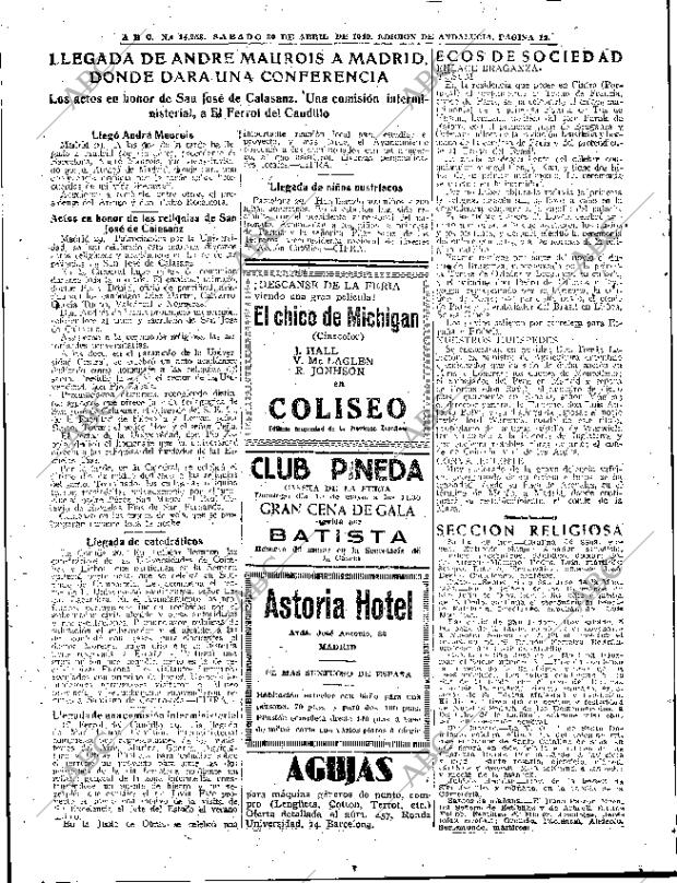 ABC SEVILLA 30-04-1949 página 12