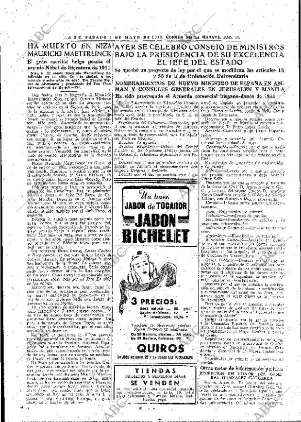 ABC MADRID 07-05-1949 página 11