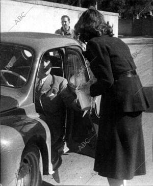 Un detalle de la postulación en la fiesta de la Banderita de 1949