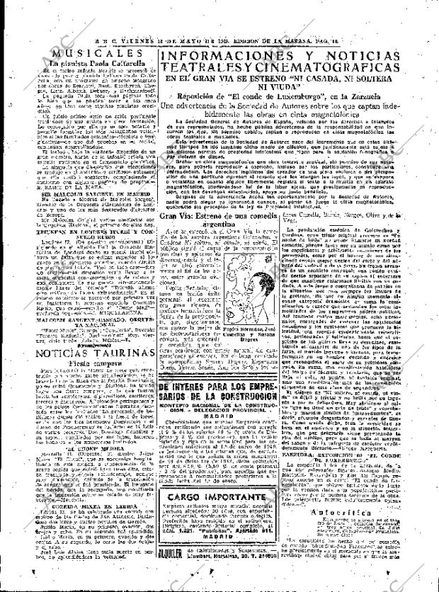 ABC MADRID 13-05-1949 página 19