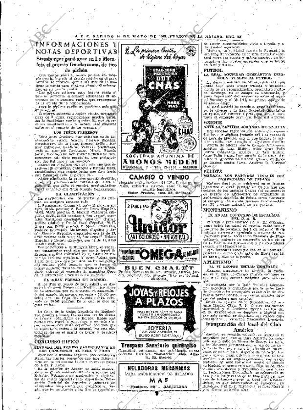 ABC MADRID 14-05-1949 página 22