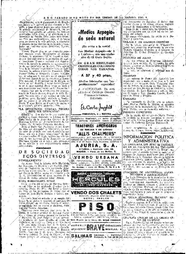 ABC MADRID 14-05-1949 página 8