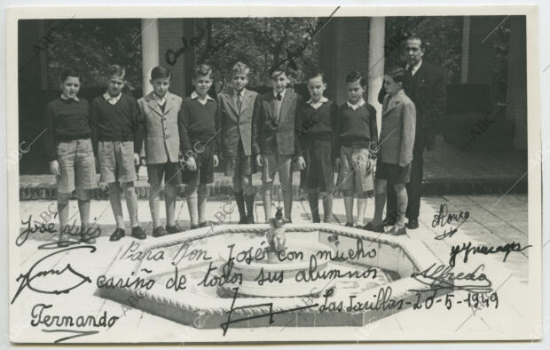 Estos fueron los compañeros de "Las Jarillas": Don José Luis Leal, D. Jaime...