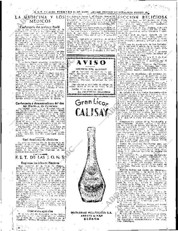 ABC SEVILLA 20-05-1949 página 10