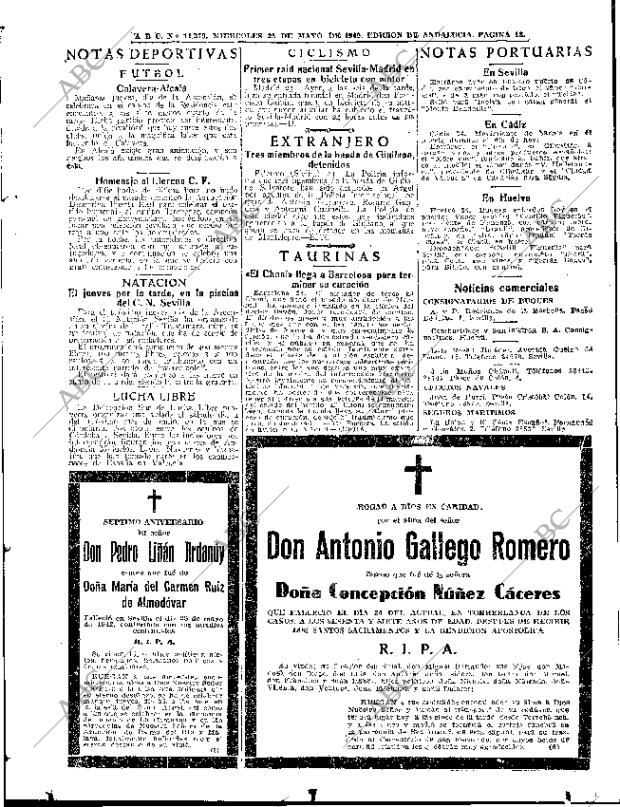 ABC SEVILLA 25-05-1949 página 13