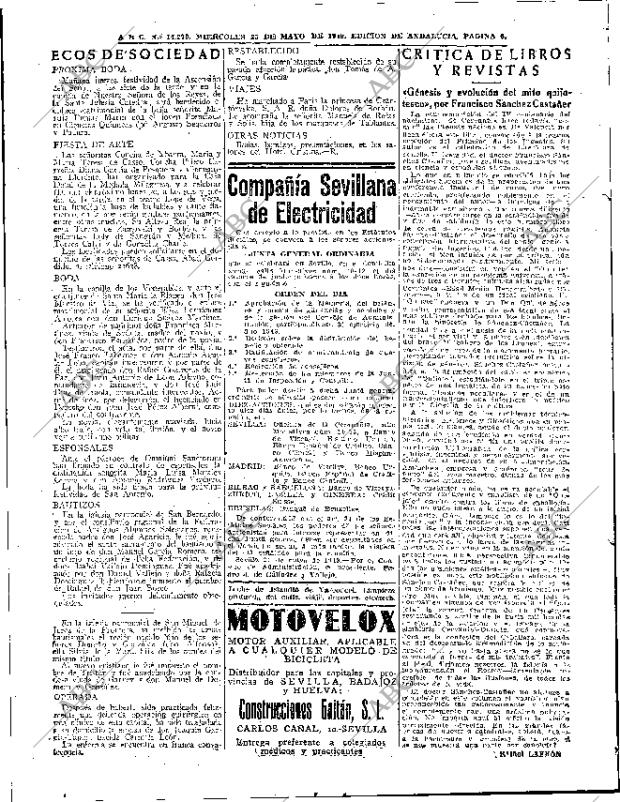 ABC SEVILLA 25-05-1949 página 6