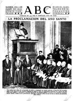 ABC MADRID 01-06-1949 página 1
