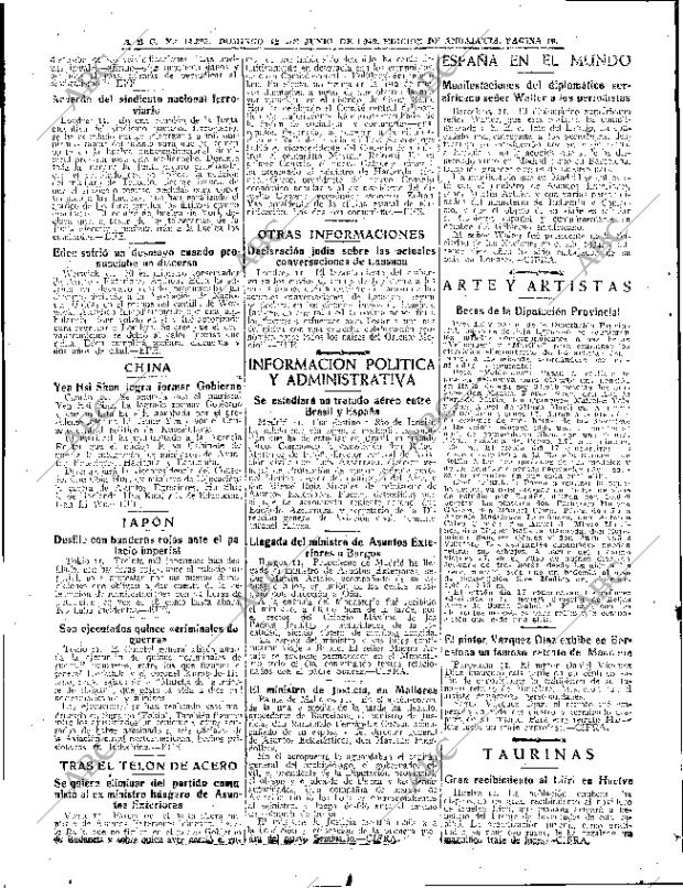 ABC SEVILLA 12-06-1949 página 10