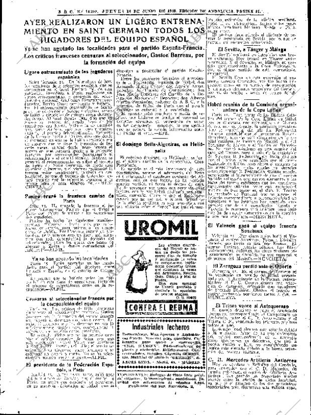 ABC SEVILLA 16-06-1949 página 11