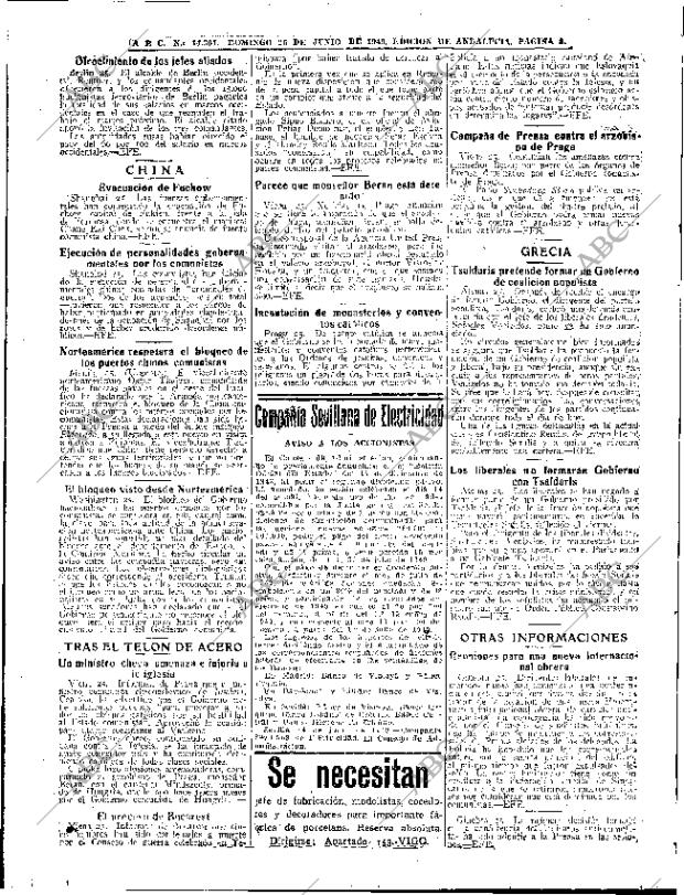 ABC SEVILLA 26-06-1949 página 8