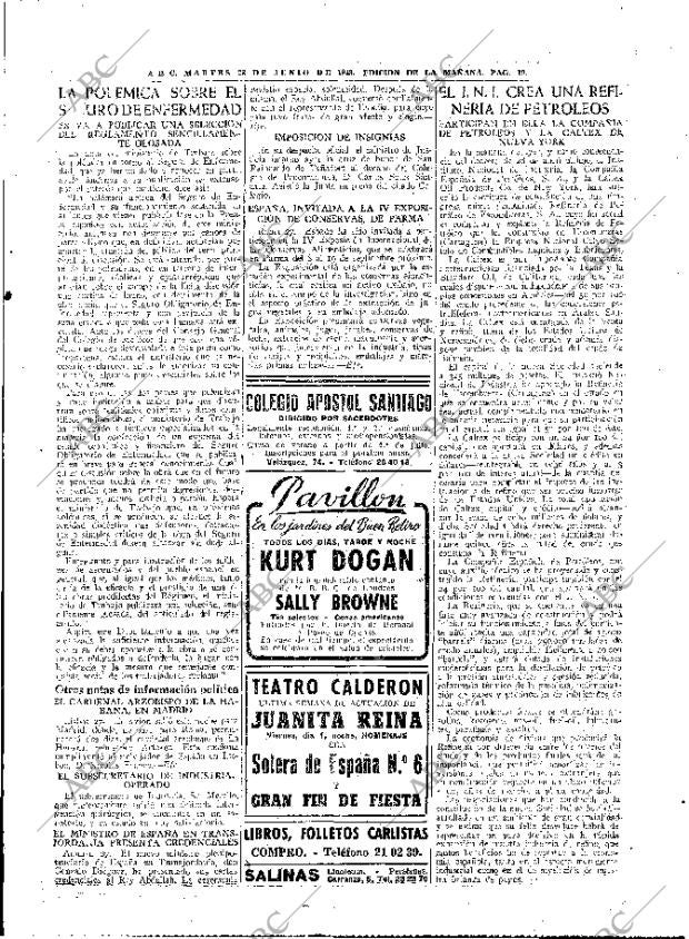 ABC MADRID 28-06-1949 página 19