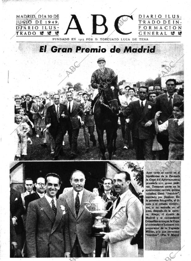 ABC MADRID 30-06-1949 página 1