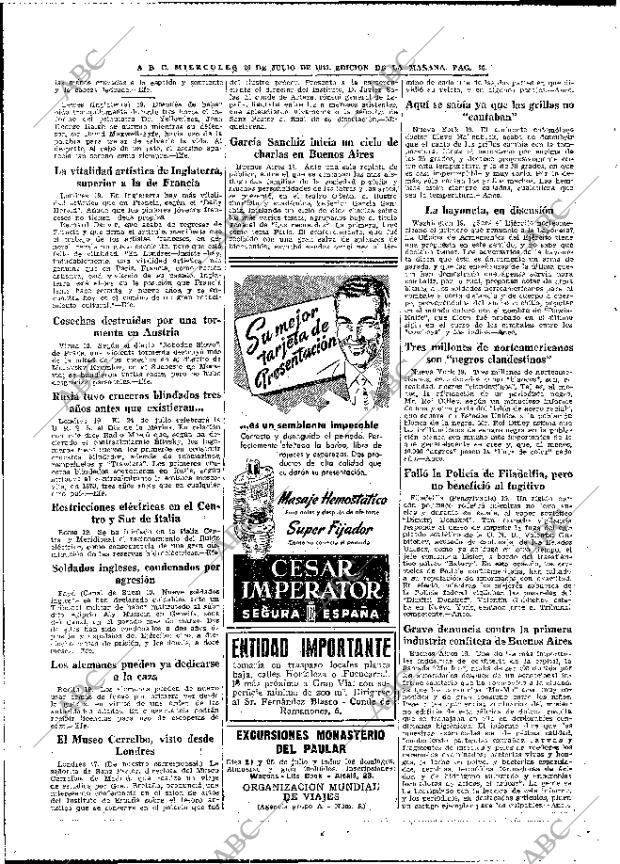 ABC MADRID 20-07-1949 página 16