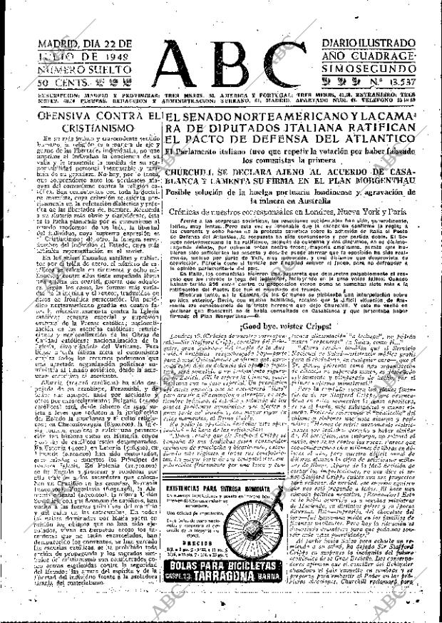 ABC MADRID 22-07-1949 página 7