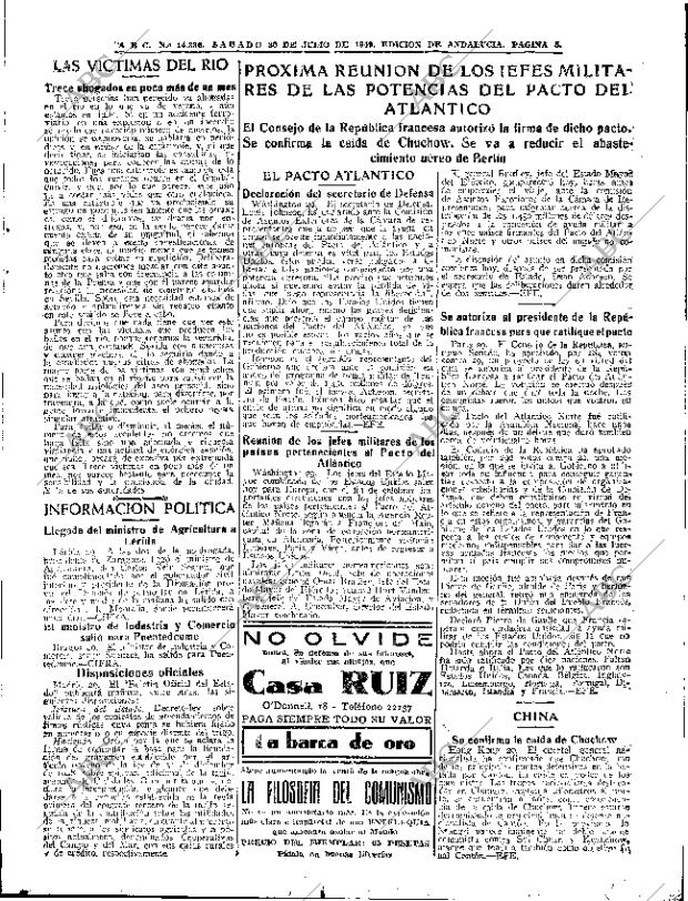 ABC SEVILLA 30-07-1949 página 5