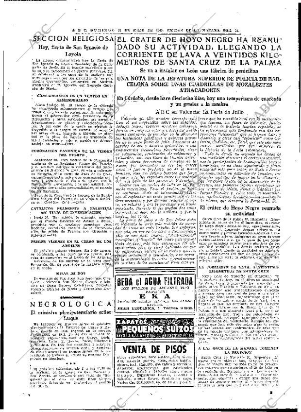 ABC MADRID 31-07-1949 página 21