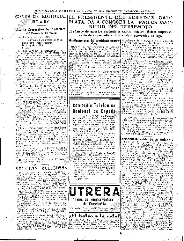 ABC SEVILLA 09-08-1949 página 7