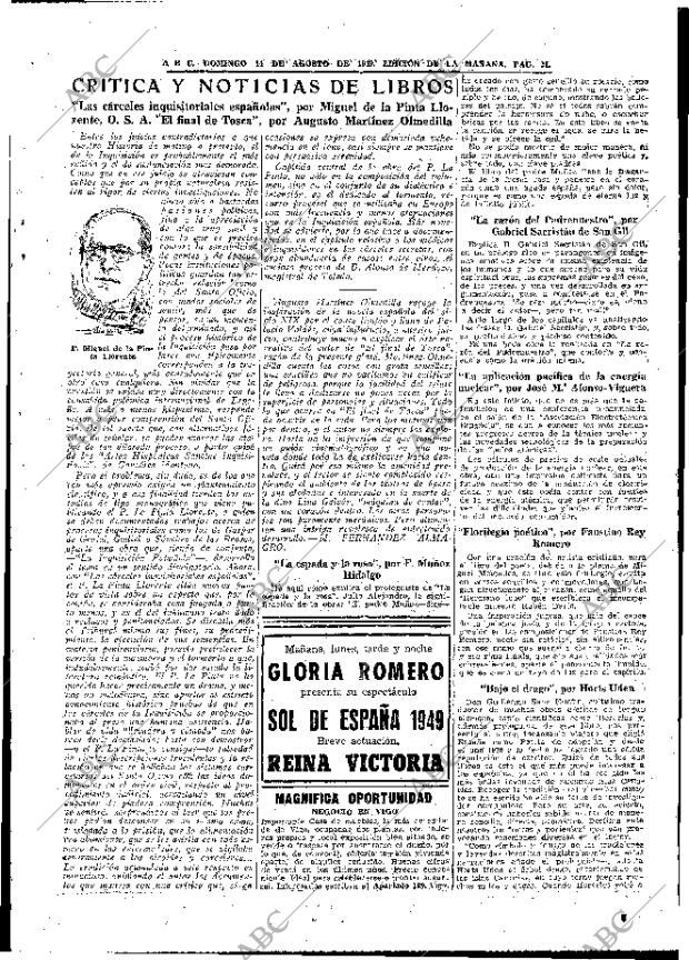 ABC MADRID 14-08-1949 página 19
