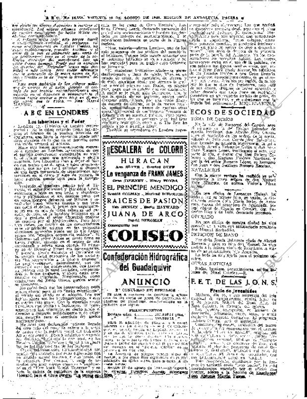 ABC SEVILLA 19-08-1949 página 8