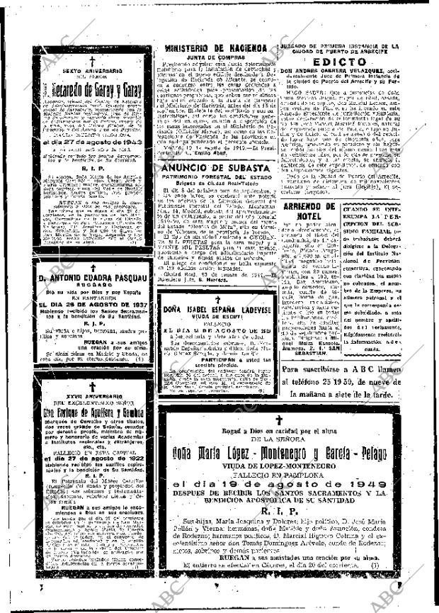 ABC MADRID 26-08-1949 página 22