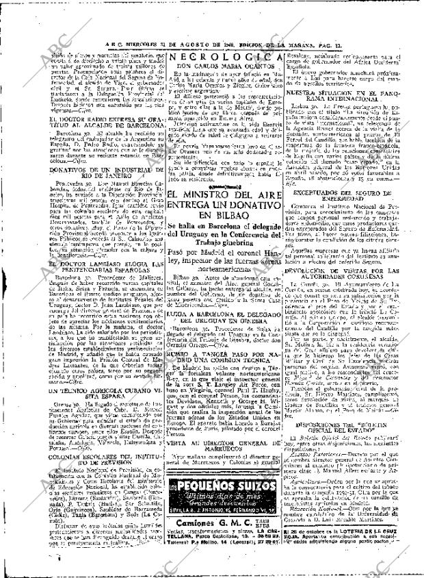 ABC MADRID 31-08-1949 página 12