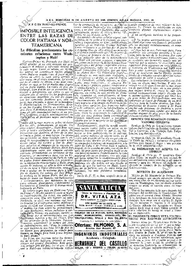 ABC MADRID 31-08-1949 página 14