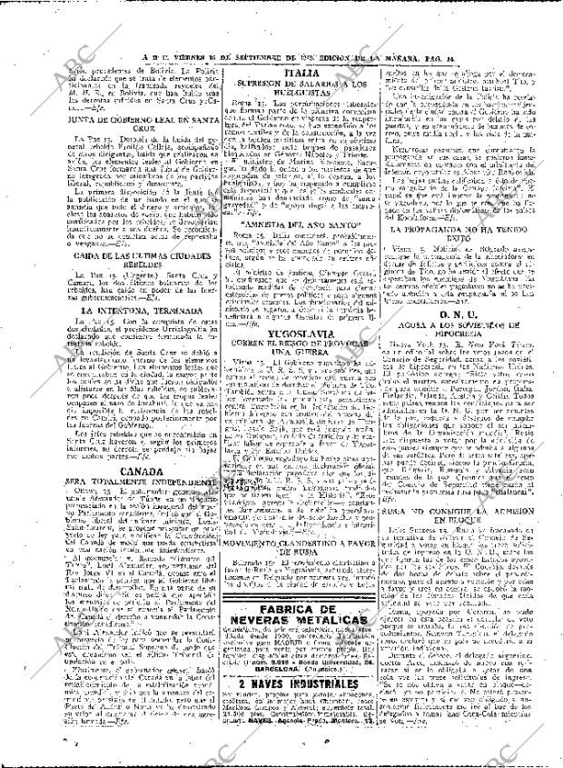 ABC MADRID 16-09-1949 página 14
