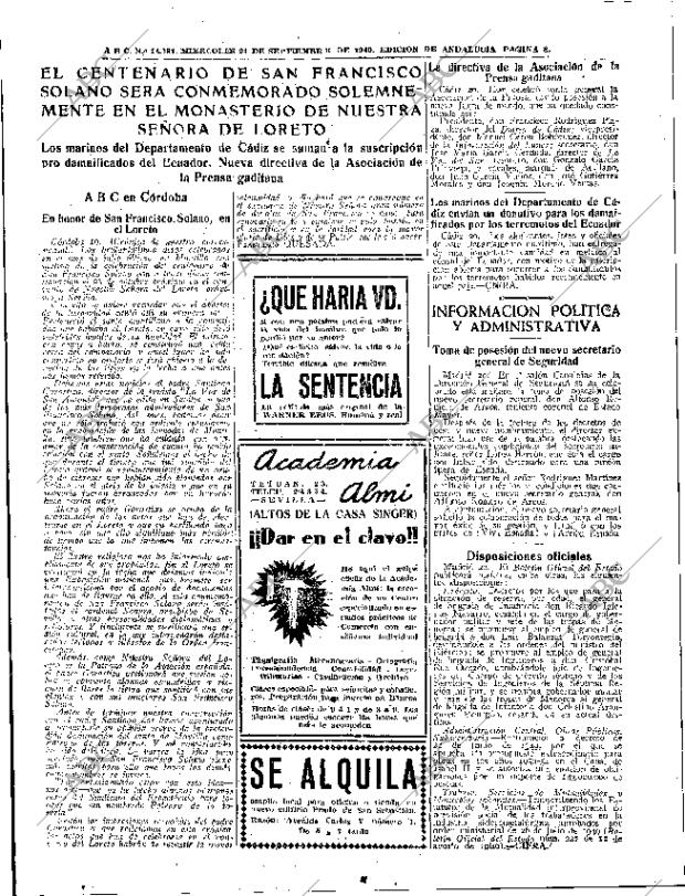 ABC SEVILLA 21-09-1949 página 8