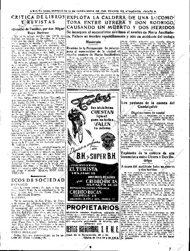 ABC SEVILLA 21-09-1949 página 9
