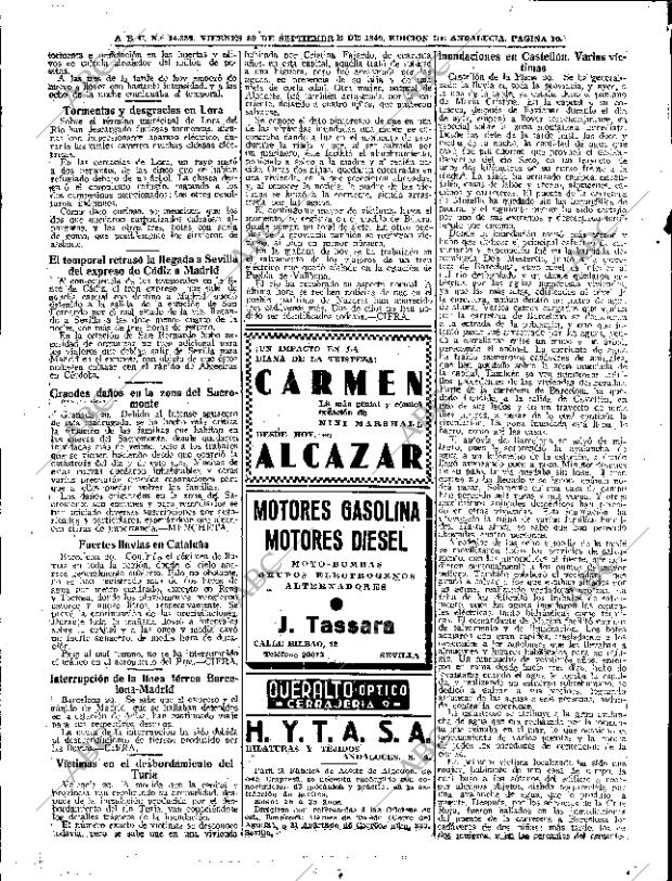 ABC SEVILLA 30-09-1949 página 10