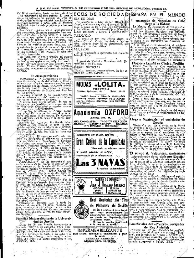 ABC SEVILLA 30-09-1949 página 11